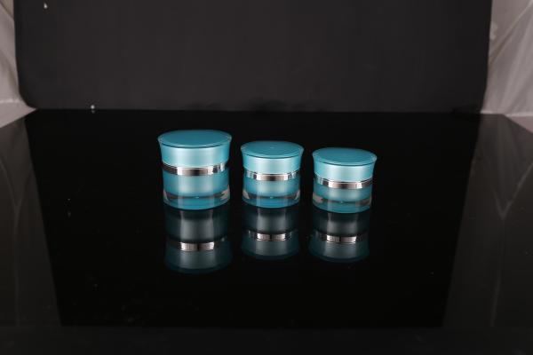 hand lip crystal pump empty square white Screen Printing Airless 30ml Cosmetic Cream Jars