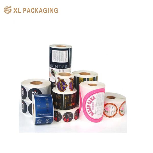 Custom Gold Foil Vinyl Labels Waterproof Logo Stickers for Bottles