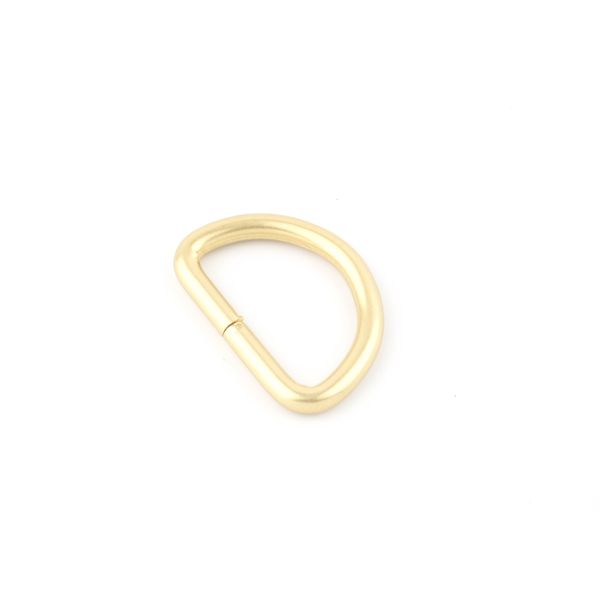 Iron Hand Polished Purse Rings Hardware , Fashion Style Brass D Ring With Clip