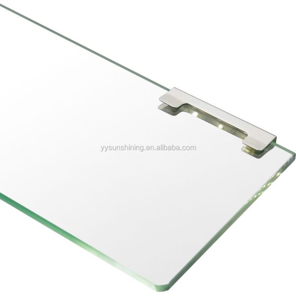 Modern Design Style LED Glass Display Showcase Light with Iron Clip Glass Shelf Light