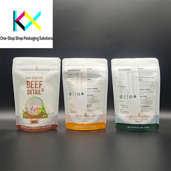 Personalized Digital Printed Packaging Pouch with Clear Window Eco Friendly Packaging Bags EU Certifed