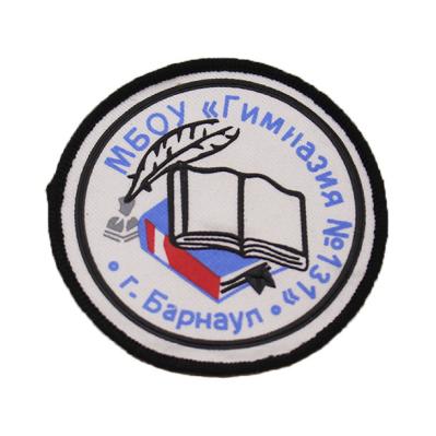 Washable Twill Screen Printed Patches  , Garment Printed Fabric Patches