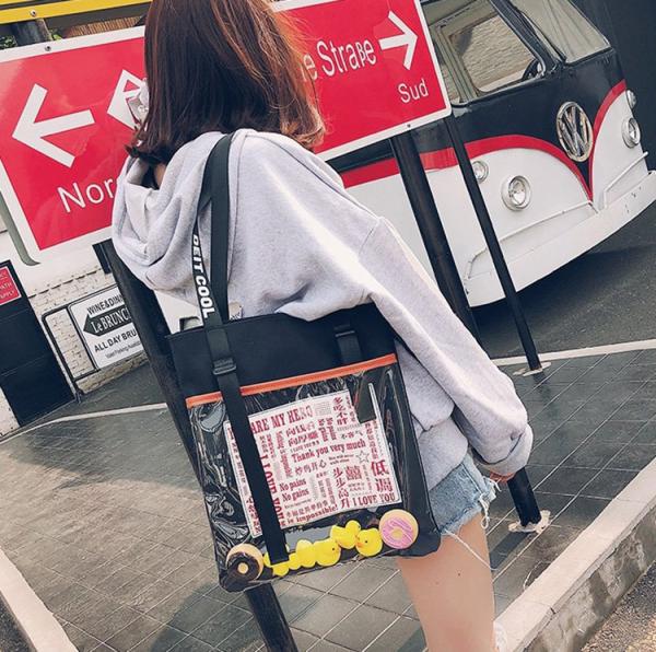 2018 summer new high-capacity tote bag Korean canvas handbag shoulder bag