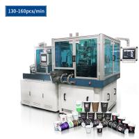 Automatique lubrifiant machine de fabrication de tasses jetables 100-120 pièces / min à grande vitesse