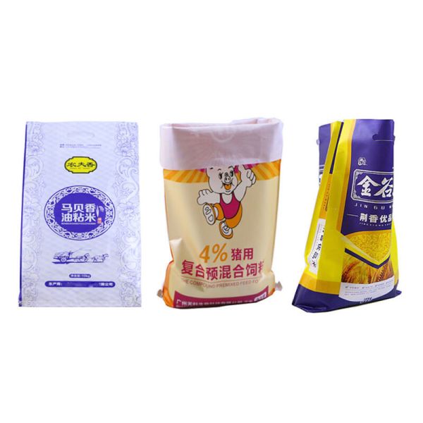 25KG Polypropylene Flour Sack Bags Transparent Fabric Bopp Laminated