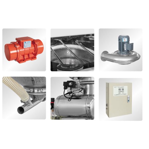 Estación de alimentación sin polvo cerrada Manual Estación de alimentación sin polvo en bolsas pequeñas Equipo de alimentación sin polvo