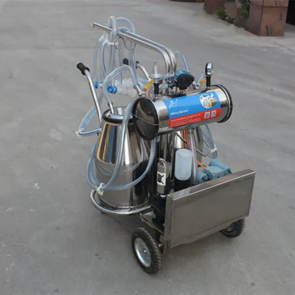 Portable Vacuum Pump Milking Machine with 25 Liter Stainless Steel Bucket and 0.75kw Power for Efficient Dairy Farming