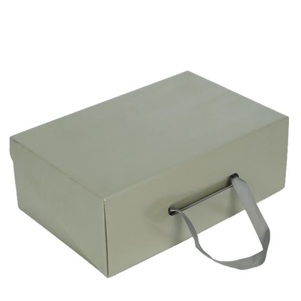 Custom Logo Foldable Shoe Storage Box Kraft Paperboard