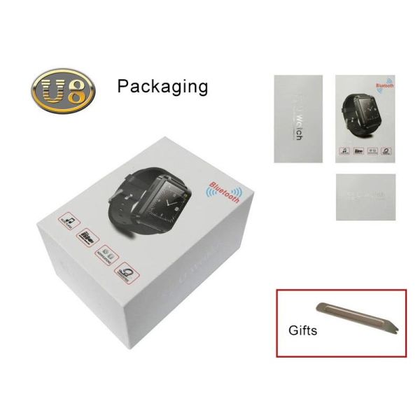 Women men HD Touch Screen Android Wrist Watch Healthy life 1.44 inch MTK6261 U8 Bluetooth Smart Watch