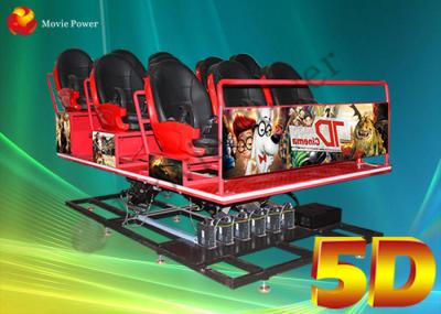 Cinema alto da plataforma 5D do DOF da classe 6, simulador da neve de iluminação 6D da bolha