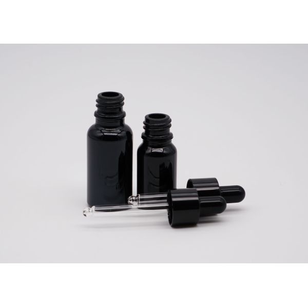 Черные стеклянные бутылки капельницы эфирного масла 30ml 50ml