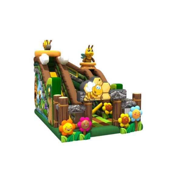 Parque de atracciones inflable colorido de la diversión de la abeja con la certificación de la UL del CE