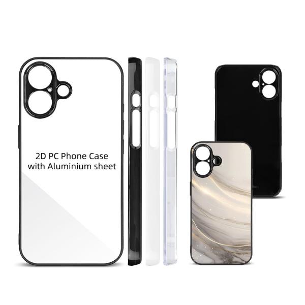 Sublimation Mobile Cover For Iphone 16 Pro Custom Printing 2D PC Blank Sublimation Phone Cases