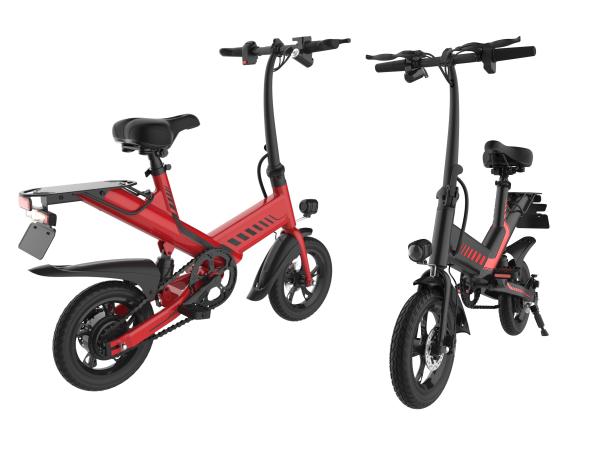 Brushless Motor 350w Folding Motorized Bicycle 12 Inch Lithium Battery Power Supply