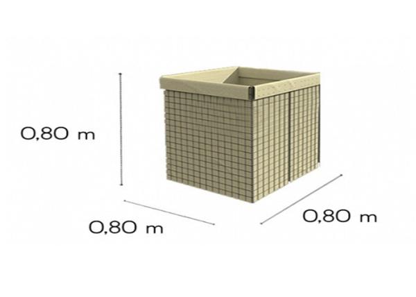 Galvanized Steel Concrete Reinforcing Welded Wire Panels For Hesco Barriers