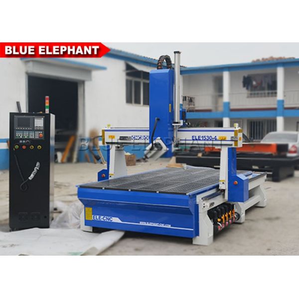 Commercial Cnc Router With Rotary Axis , Germany Eisele Reducer Wood Cutting Cnc Machine