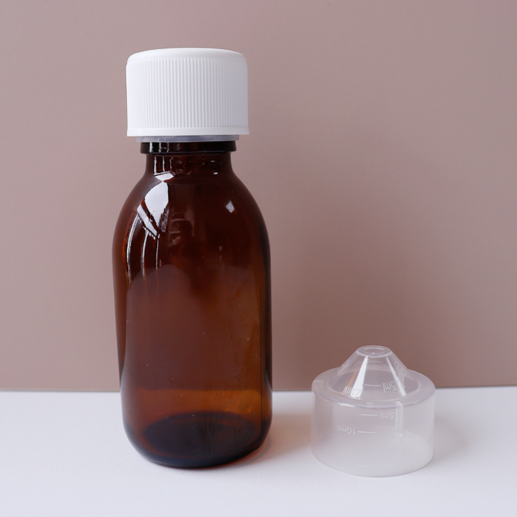Empty 90ml Glass Makatussin Bottle