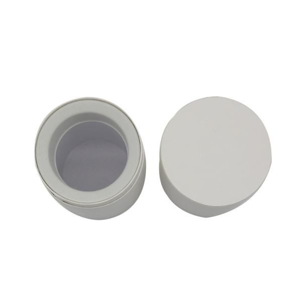 Eco Friendly Round Cylinder White Cardboard Paper Tube With EVA Protection Rose Facial Water Bottle Cosmetic Packaging