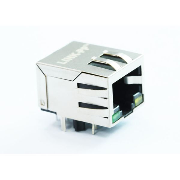 Base-T Rj45 Jack modular LPJ4025-9ABNL de LMJTAB881343M-L 10/100 protegido con el LED