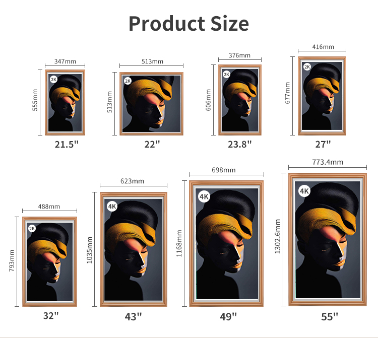 Изготовленный на заказ OEM 43 дисплей рамки картинной рамки NFT цифров дюйма Antiglare