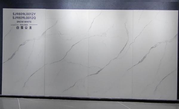 900x1800mm Polished Glazed Porcelain Tiles - Carrara White AAA Grade