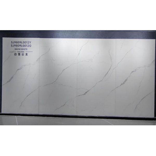 900x1800mm Polished Glazed Porcelain Tiles - Carrara White AAA Grade