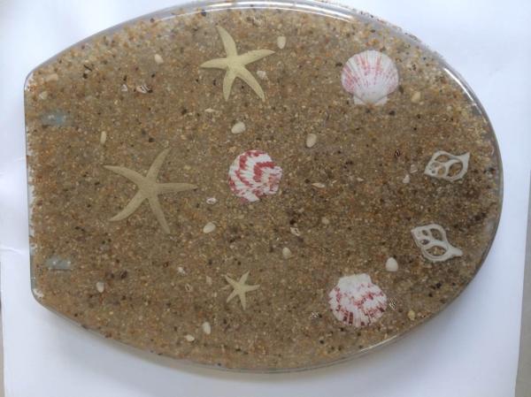 SAND SEA STAR   resin toilet seat,17'18'19'Uropean standard,USA stardard