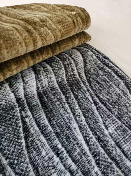 Shrink Resistant Multi Color Upholstery Velvet Fabrics Custom Jacquard Fabric