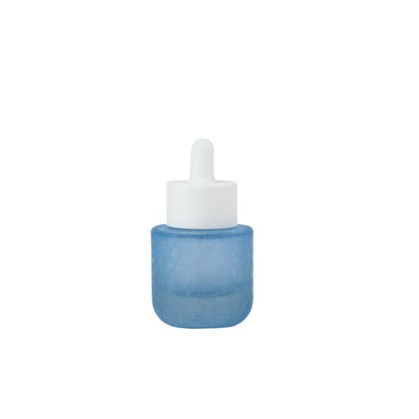 Customizable Frosted Glass Cosmetic Bottle - Leak-Proof & Durable