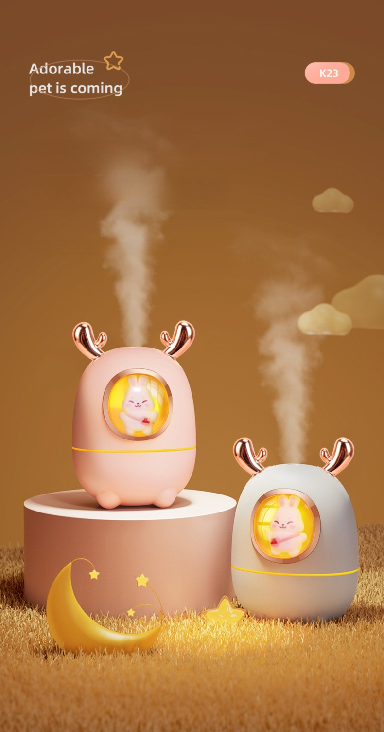 Custom Brand Compact Ultrasonic Silent Air Humidifier USB Powered For Home Or Office