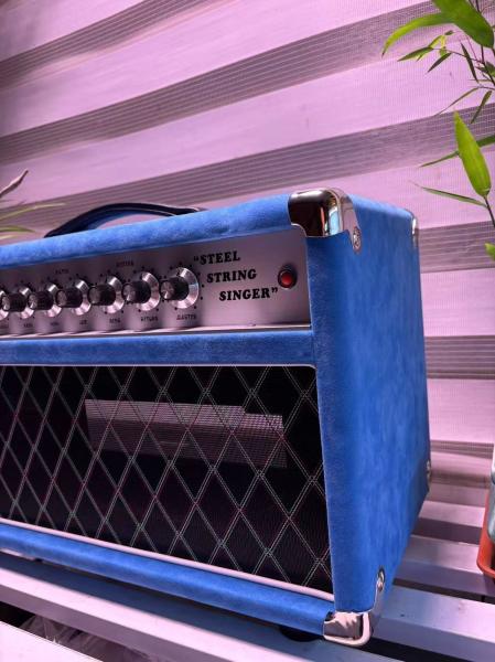 Custom D Style Steel String Singer Head 20W 50W 100W with Suede Blue Color, Grand Amplifier SSS Model