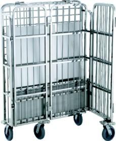 OEM Guest Room Equipment Hotel Laundry Cart 8 Mute PPR With Break