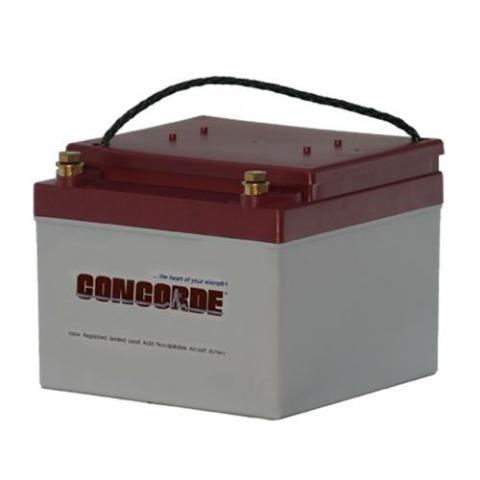 24Volt 13,6Ah VRLA Concorde Batterie d'avion Pièces de rechange d'avion en platine