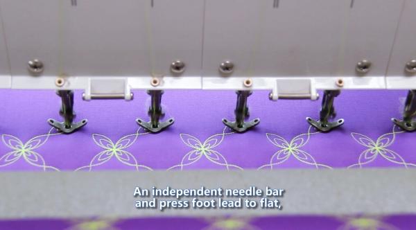 25 Heads Quilting And Embroidery Machine 67.5MM Needle Distance For Wall Decorations