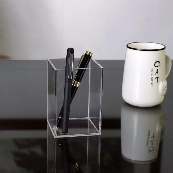 Acrylic Box, C;Ear Box Pen Holder Medical Pack,Clear Desktop Pencil Cup Stationery Organizer For Office Desk Accessory