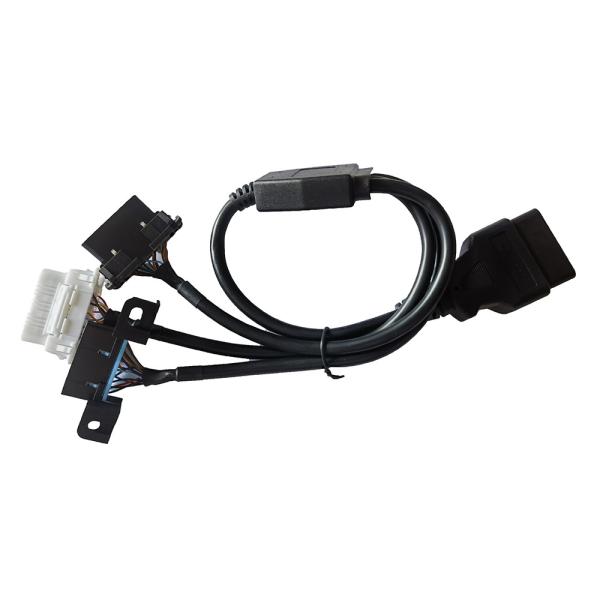 Automotive OBD2 Connector Cable 16 Pin Male Port To 3 Female