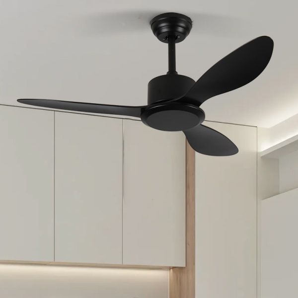 52 48 Ceiling Fan Decorative Modern Smart White Black  Ceiling Fan Without Light