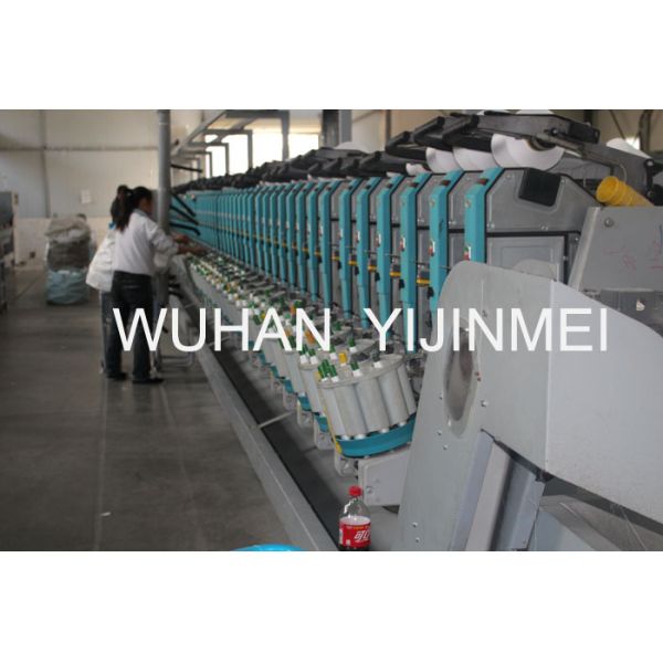 100% Polyester Ring Spun Yarn In Bright Raw White Short Polyester Fiber