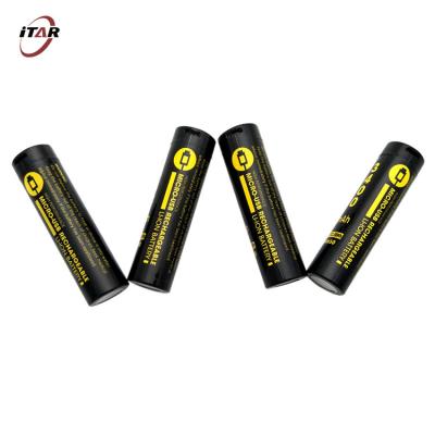 Lithium Ion 3.7 V 18650 Rechargeable Battery USB Type C Charging