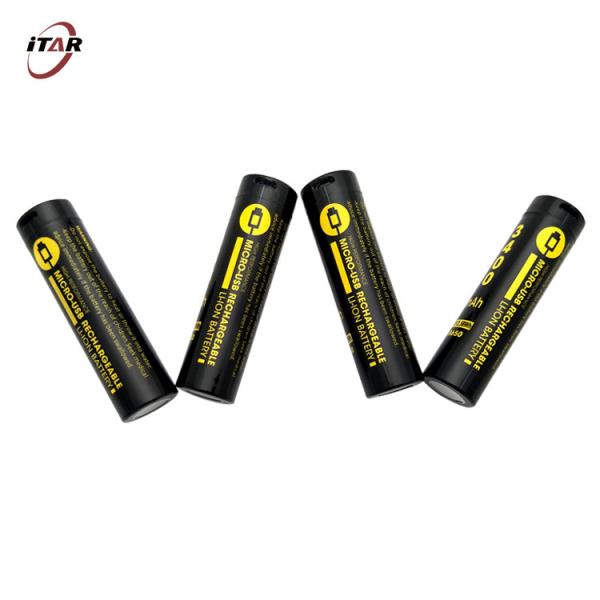 Lithium Ion 3.7 V 18650 Rechargeable Battery USB Type C Charging