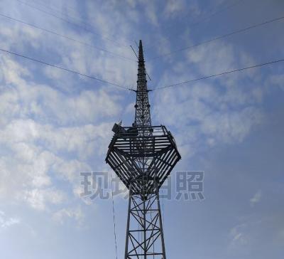 Customized Color Galvanized 60m 80m 90m 100m 120m Solid Steel Bar Telecom Guyed Mast Wind Tower Telecommunication Tower Product