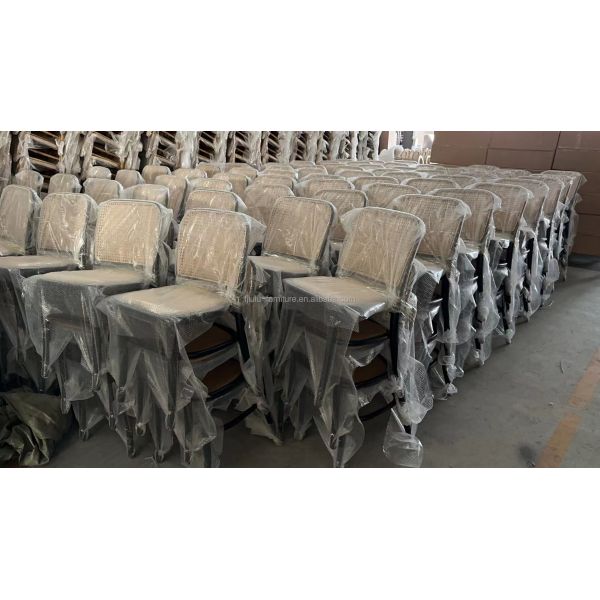 Silla de boda moderna de rotín para banquetes y bodas