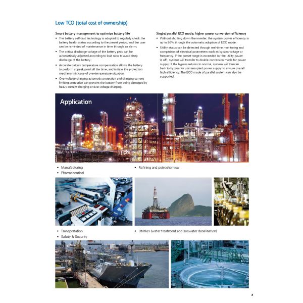 Eaton 9EHD-33 20kVA 20kW 30kVA 40kVA Industrial UPS en ligne pour une entrée PE à trois phases de 400 VAC