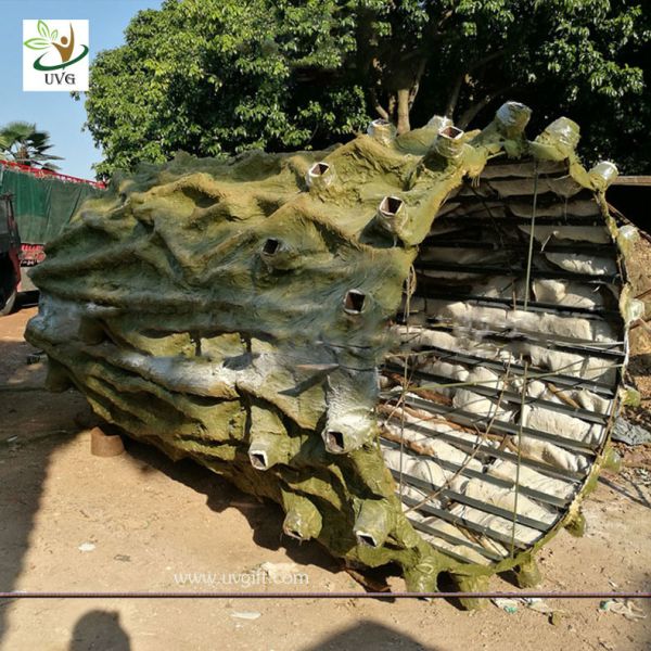 UVG huge banyan artificial decorative trees with hollow trunk for school library landscaping GRE068