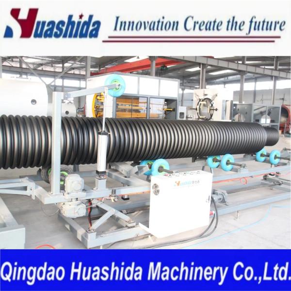 Automatic HDPE/PP Double Wall Corrugated Pipe Line 600kg/h Capacity