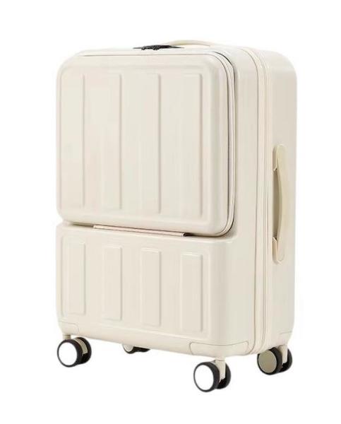 45-55L Light Macaron Color Cabin Carry On Suitcase With Half Front Compartment