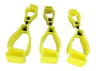 Les agrafes en plastique colorées de gant pour maintient la flexibilité élevée de forme de gants