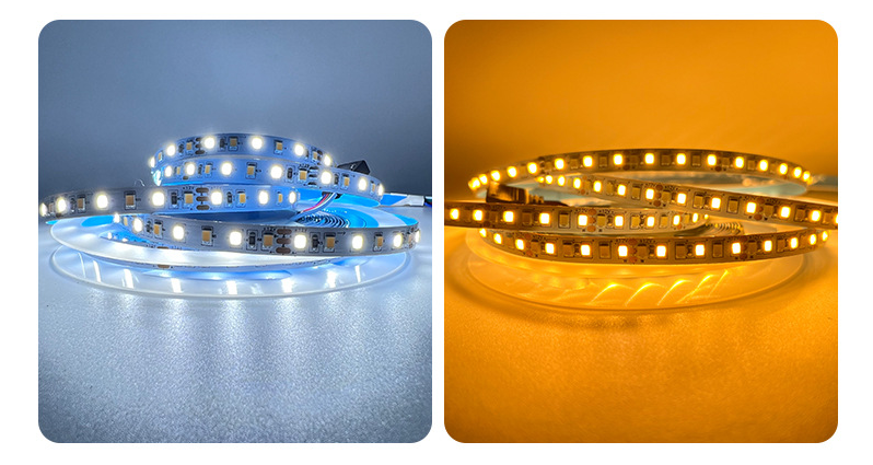 Прокладка 180LEDs/M СИД цветовой температуры цвета двойника CCT регулируемая для декоративного освещения