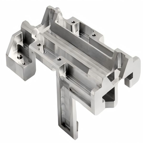 Fixture Bracket CNC Machining - Aluminum Natural Anodized Precision Milled