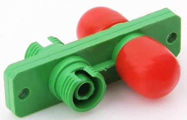Fiber optic FC/APC  Duplex signle mode  plastic  adapter with long flange low loss